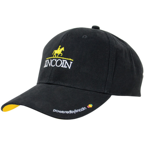 Lincoln Baseball Cap - Black/Yellow - One Size 