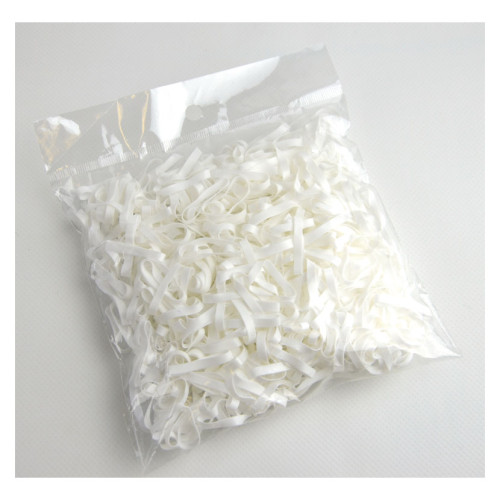 Lincoln Silicone Plaiting Bands - White - 500 per pack