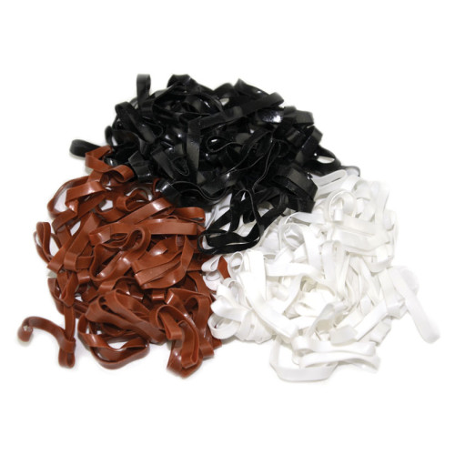 Lincoln Silicone Plaiting Bands - Black - 500 per pack