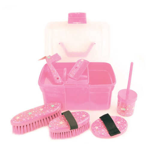 Lincoln Star Pattern Grooming Kit - Pink