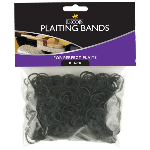 Lincoln Plaiting Bands - Black