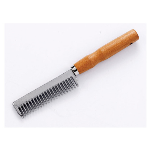 Lincoln Tail Comb with Wooden Handle