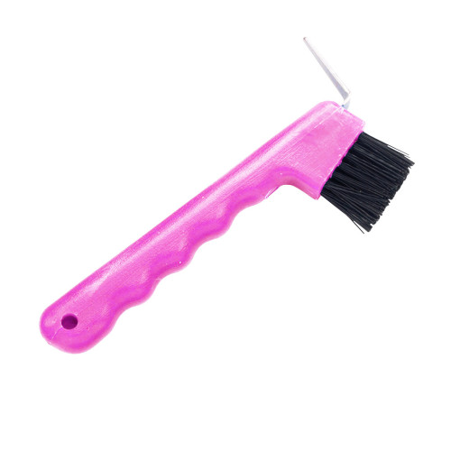 Lincoln Hoof Pick with Brush - Pink