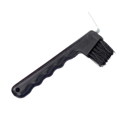 Lincoln Hoof Pick with Brush - Black