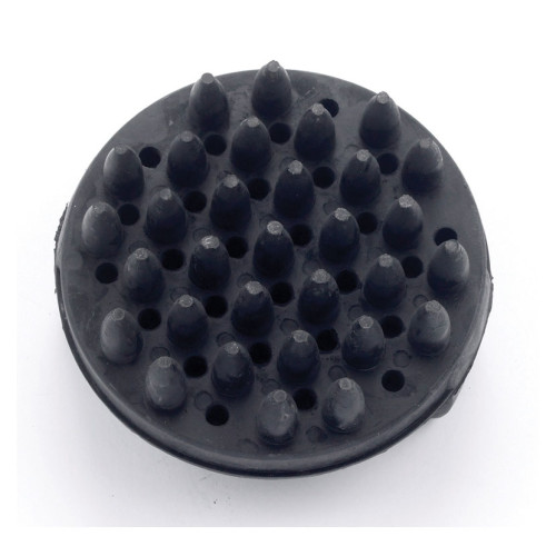Lincoln Circular Rubber Curry Comb - Black