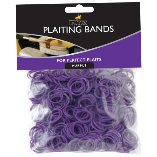 Lincoln Plaiting Bands - Purple