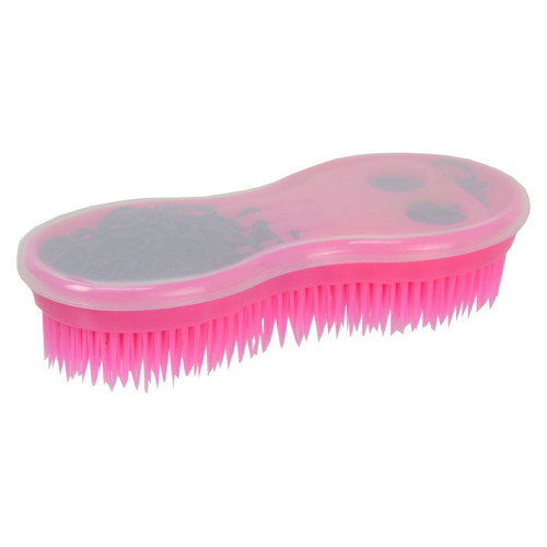 Lincoln Ultimate Brush with Plaiting Kit - Pink with Black Bands