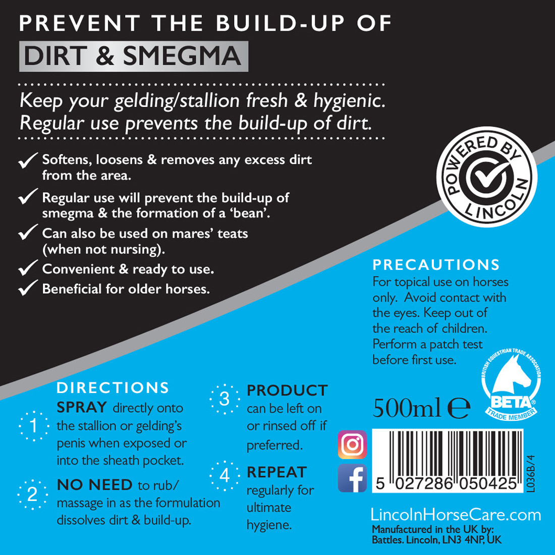 Lincoln Horse Care Lincoln Sheath Cleaner